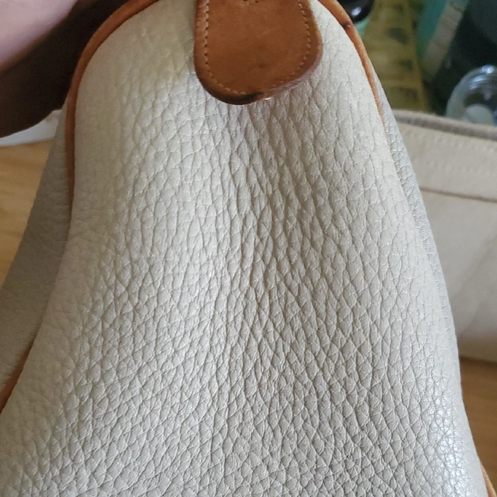 Dooney & Bourke Cream and‎ Tan Satchel/leather Speedy